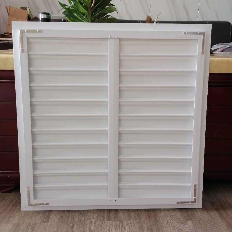 PVC ventilátor redőnyök negatív nyomású elszívó ventilátorhoz üvegházi sertéstenyésztő telephez vagy gyárhoz, hogy friss levegőeltolódást kapjon