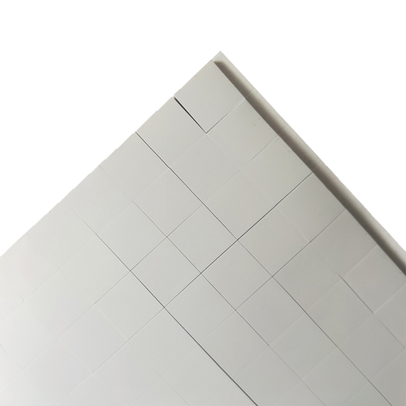 Környezetbarát hővezető szilikonlemez, egyoldalas szürke-fehér hűtőborda, ütéselnyelő és hangszigetelő szilikonlap, vágható