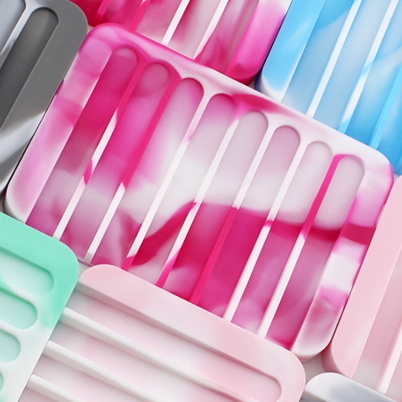 Szögletes vegyes színű csepegtető szappan állvány