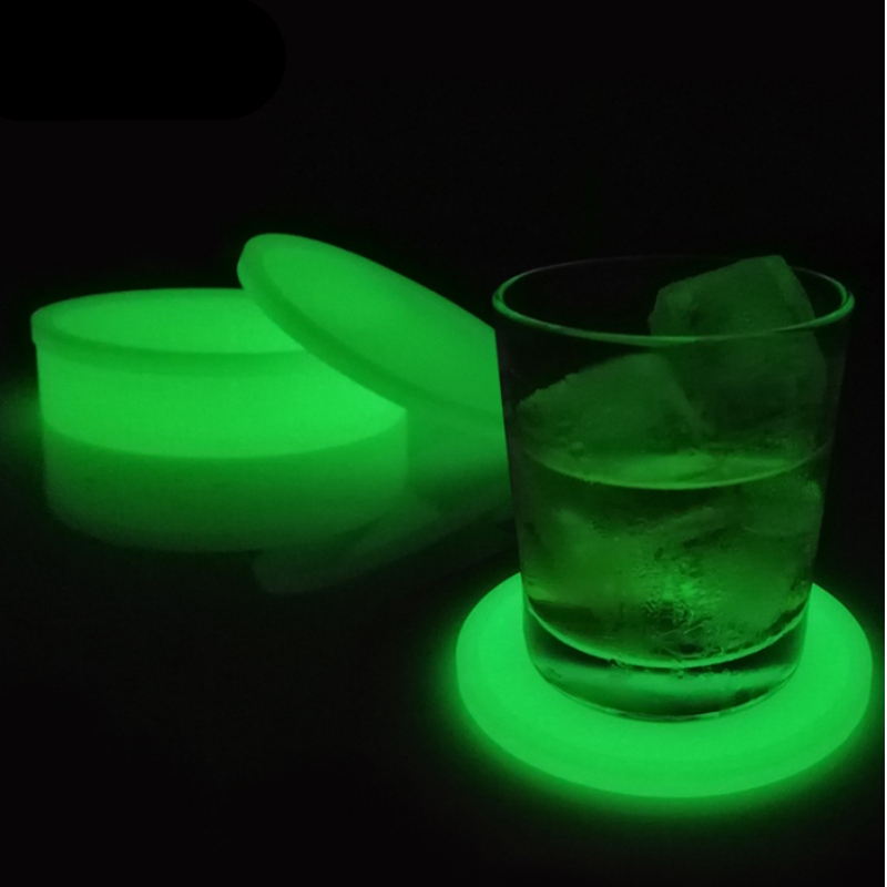 10 kerek vastag világító alátét