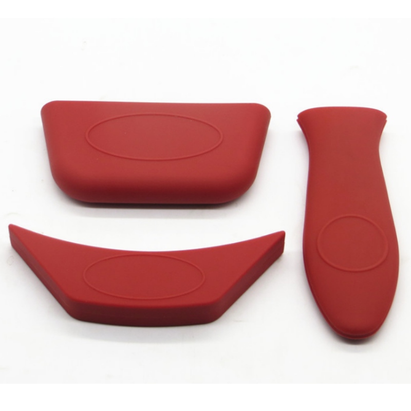 Szilikonos, forrázásgátló fogantyú hőszigetelő burkolat edényfogantyú fedél éles sarok kerek sarok edény fülvédő borítás anti csúszásgátló fogantyú fedél