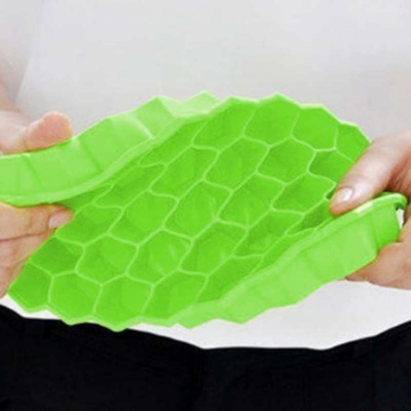 37-es sejtű, lépes jégrácsos szilikagél jégrács borítású házi jégkocka penésszel