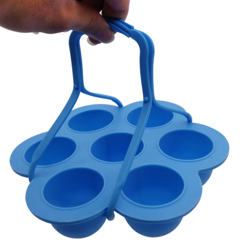 7 lyukú szilikagél kiegészítő ételdoboz fogantyú, szilikon tortaforma, jégrács