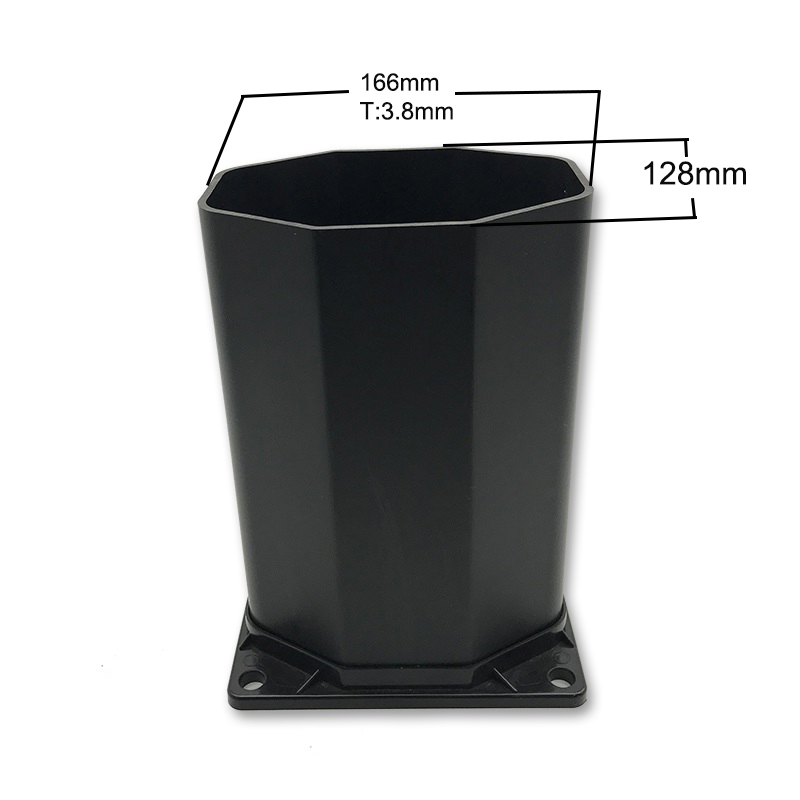 Egyedi PVC műanyag, oktagonális cső kiegészítő cső strandzuhanyzó berendezéshez