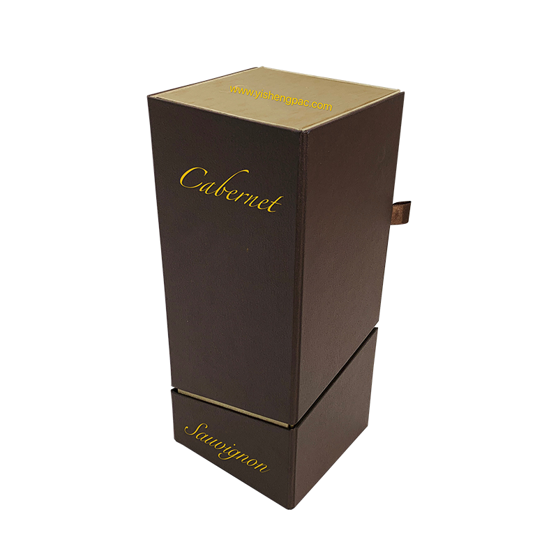 Barna összecsukható mágneses záródoboz doboz a whiskyhez