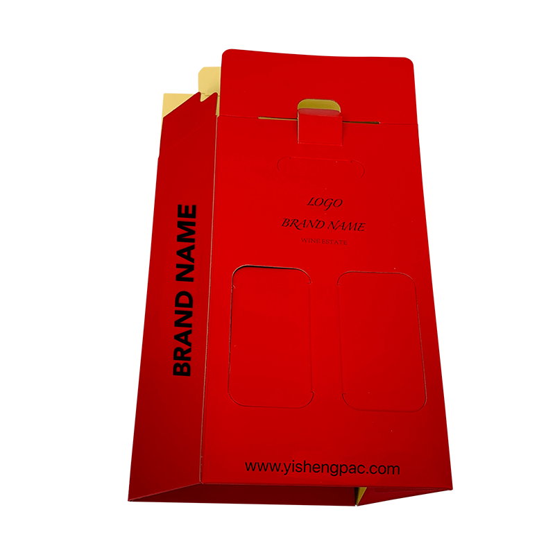 Piros boros csomagoló doboz szállításhoz