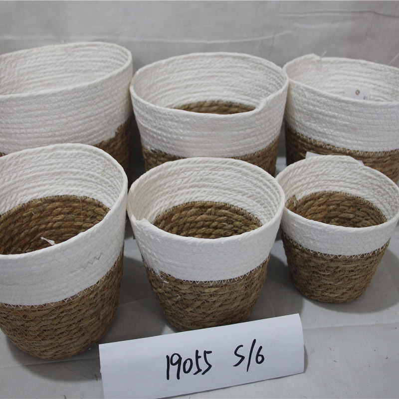 Új kivitelű, kézzel készített tartós PE rattan ovális kenyér tároló kosár