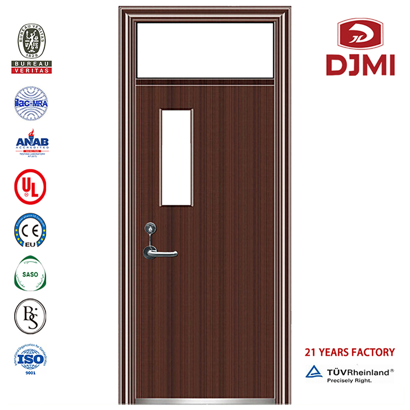 Tűzvédelmi dupla levélbemenet külső acél ajtókKínai gyár 2 órás ajtók egyetlen dupla lengés nélkül