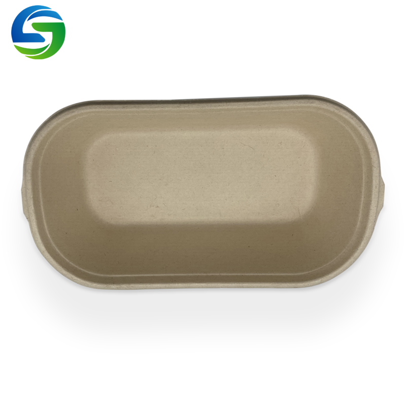 Környezetbarát eldobható saláta tál