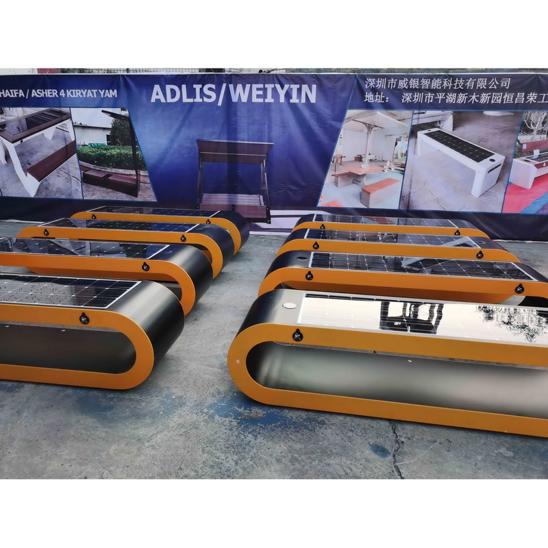 Muliti funkció Vezeték nélküli LED Strip High Quality Material High Quality Material Solar Smart Bench