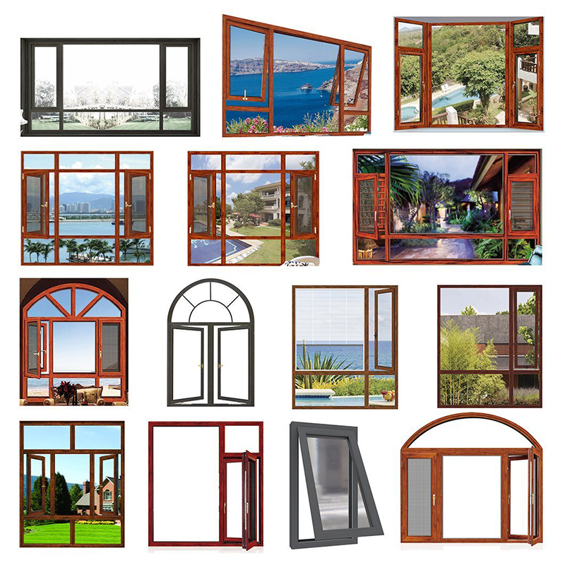 Sound Insulation Windown China Gyár Új Vak Belső Dupla Üveg Alumínium Profil Swing Windows Veranda Windows Hot Exing Wooden Arch Aluminium Windows Sale Casement With Grill Design for Ausztrália Burglar Proof Window