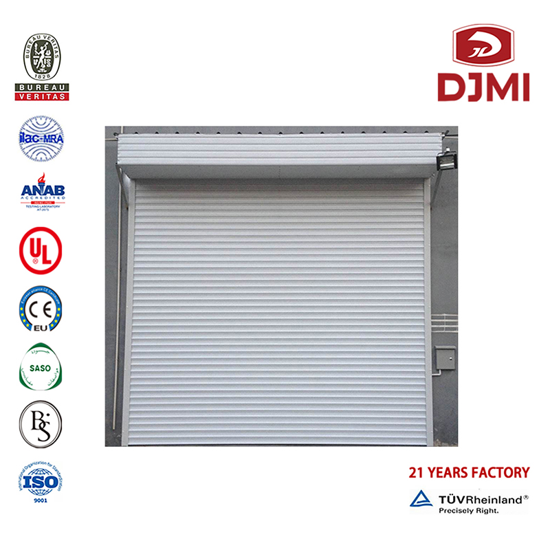 Professzionális 50-es Mm Thickness Section Overhead Company Garage Door Szigetelés Új Design Steel Pu Overhead Garage Door Remote Roller Doors Brand New Cold Szigetelés Section Door Decorative Roll Up Garage Doors