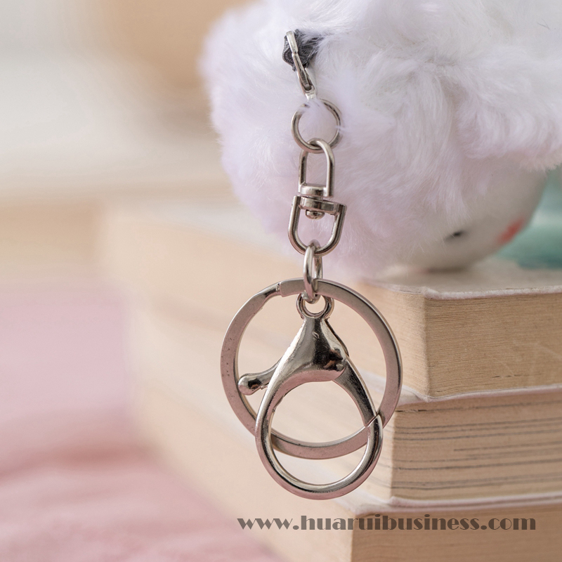 fehér bárány plüss játék/plüss játék kulcsgyűrű/plüss játékkulcslánc