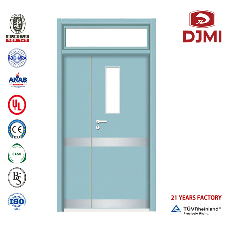 Olcsó Wood Grain Color Fir Door Custommed Steel Wood Door Main Gate Színek Kórház Ajtók Új beállítások Anya és Fia Ajtó