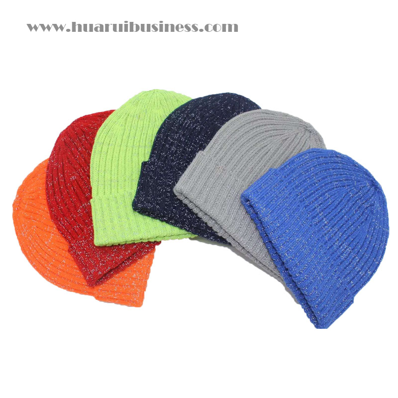 Acrilis megbilincselt beanie, sapka, tuque, unisex, téli sapkás, tükröződő hat ással.