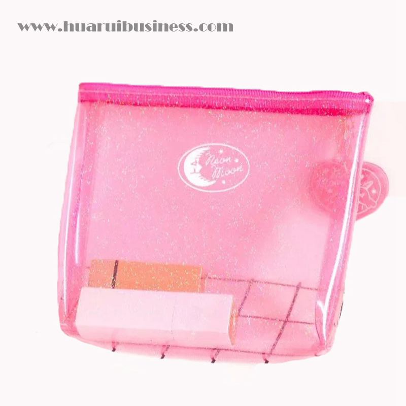 átlátszó PVC kozmetikai zacskó, sminkzsák,tároló táska