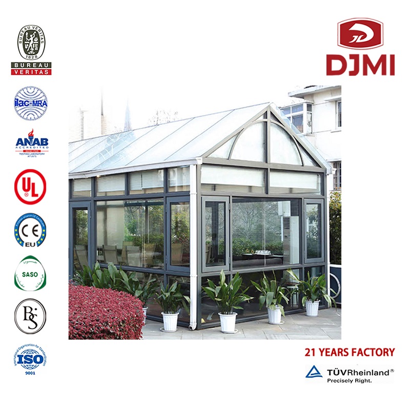 Design Aluminium Conservatory Glass Sunroom Multifunkcionális Aluminium Winter Garden Baleny Tea House Glass Sun Room Professor Veranda Sunroom House Shanghai Factory Best Seller New Design Aluminium Glass Sun Room