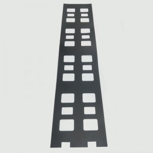 0.175mmPC szigetelő lap, fekete, magas hőmérsékletű, tűzálló szigetelő szigetelő szigetelő tömítés, egyéni gyártó