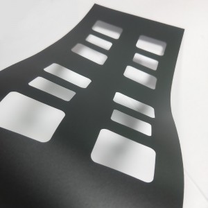 0.175mmPC szigetelő lap, fekete, magas hőmérsékletű, tűzálló szigetelő szigetelő szigetelő tömítés, egyéni gyártó