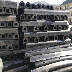 Félkörkörkörös alakú defensa Marina dokk gumi lökhárító, négyszögletes lökhárító