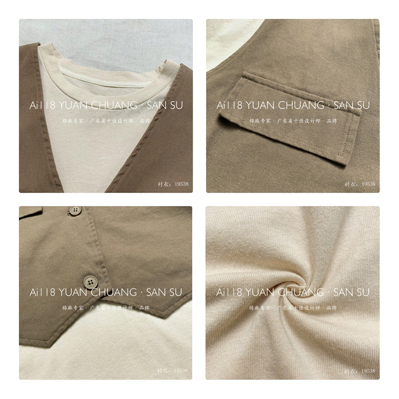 Laza kialakítás Minimalista Keretgalléros stílusú Szorított ingujj stílusú Alkalmi Szilárd színű pamut és ágynemű túlméretezett szabású 19538 T-ing + bőrkabát
