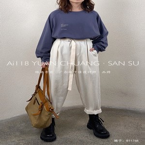 Loose Women\\\\\\ s Pants, amelyeket minden alkalomhoz igazítottak, a legkényelmesebb alkalmi 11768 stílusú pamut ágynemű egyedi stílusú, stílusos és laza nadrág poliészter pánttal