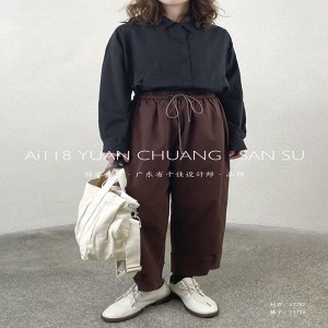 Loose Women\\\\\\\\ s Pants, amelyeket minden alkalomhoz igazítottak, a legkényelmesebb alkalmi stílusú pamutlenvászon rendelés 11726 Stílusos és laza nadrág