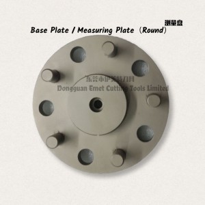 Emet vágószerszámok \\/ munkadarab-rögzítő szerszámok \\/ alaplap (kerek \\/ téglalap alakú \\/ szabálytalan)