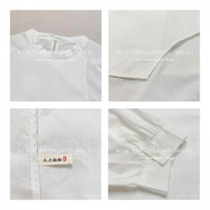 Laza elrendezés Minimalista stílusos, átlagos, szilárd színű, csíkos, túlméretezett 17738 körgalléros ing