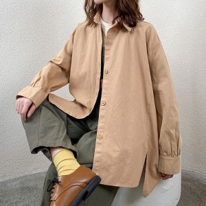 Laza elrendezés Minimalista stílusos, átlagos, szilárd színű, sávos, túlméretezett 17757-es, laza póló