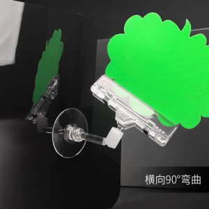 PP-716 szorító árjelzés klip címke tartója A szalagpolc címkéjének tartója kivágja a Supermarket áruházi klipet