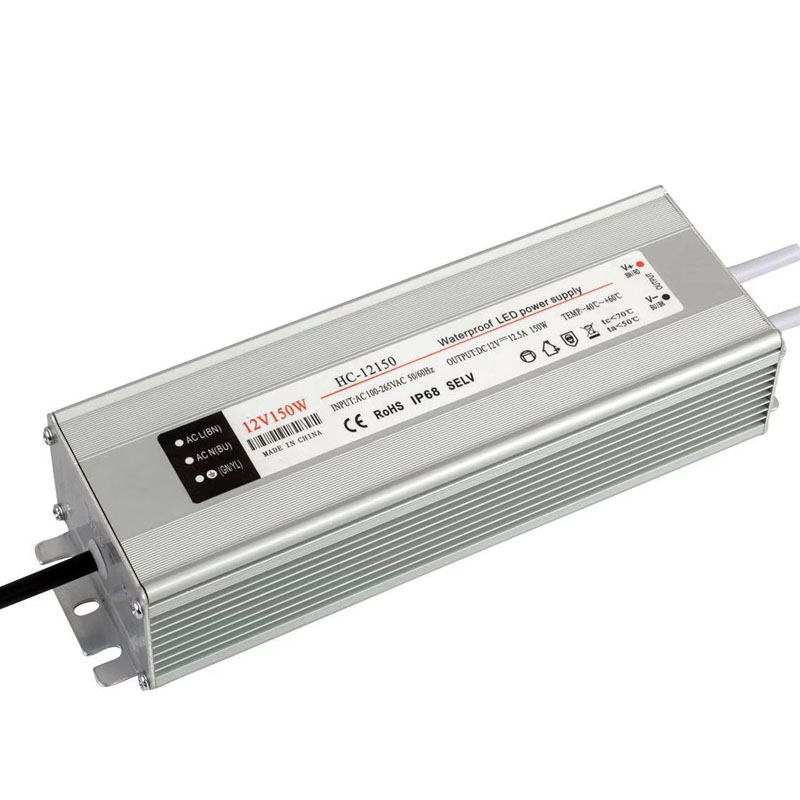 200W-12V LED-borászati szekrény lámpája Dustforof-kapcsoló tápegység Vízálló LED-tápegység, egyetlen kimenet