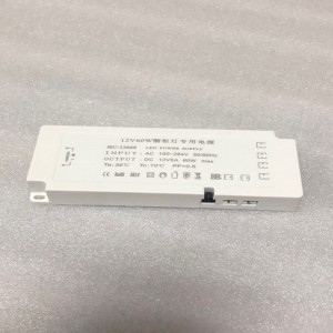 A 12V 60w pálya fényű LED-meghajtó áramellátó állandó feszültségű, vezető vezető áramellátó