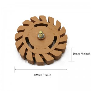 4 Inch Rubber Eraser Kerék-deka-eltávolító Kerék-dekás autótapéta kerámia tisztító szerszámai