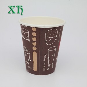 10oz barna kávéspohár csésze hogyan készítsen papírpoharat