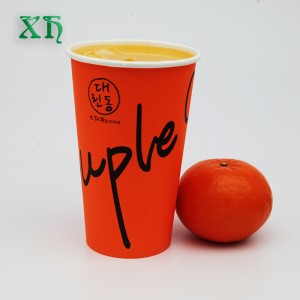 22oz eldobható hideg ital pohár fedéllel