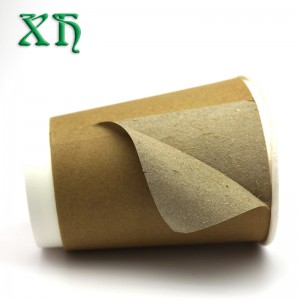 12 oz kraft dupla falú kompostálható papírpoharak