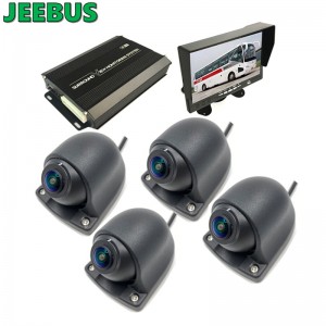 4Way Revser Monitoring 360 fokos 3D körbefutó Bird View autó kamerarendszer HD DVR-rel