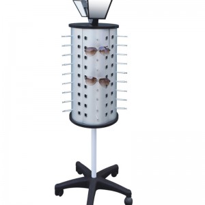 TMJ PP-572 Fém padlózat Forgó napszemüveg Képernyőállvány padlójelző bemutató bemutató