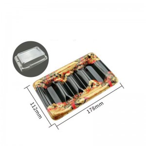 Japán stílusú műanyag Eldobható Sushi Tray SZ-101