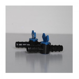 A PE csepegtetőcső beágyazott csatlakoztatási szelepe