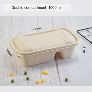 Környezetbarát kukoricakeményítő, élelmiszercsomagoló doboz, lebontható ebédlődoboz, biológiailag lebomló, levegőmentes élelmiszer-tároló konténerek