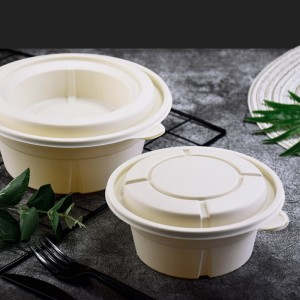 Eldobható élelmiszer-csomagoló konténerek biológiailag lebontható ebédlődoboz biológiailag lebomló tartály