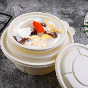 Eldobható élelmiszer-csomagoló konténerek biológiailag lebontható ebédlődoboz biológiailag lebomló tartály