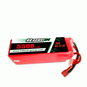 HD POWER 5500mAh 35C 6S 22.2V lipo akkumulátor