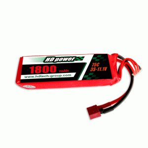 HD POWER 1800mAh 75C 3S 11.1V zsírakkumulátor