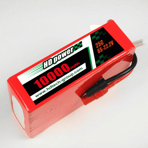 HD POWER 10000mAh 25C 6S 22.2V lipo akkumulátor