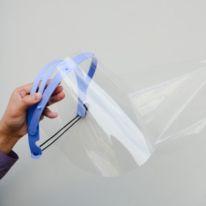 Fröccsenésmentes levehető fogászati ​​arcvédő szemellenző állítható arcvédő szemellenzők átlátszó arcvédő eladó