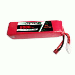 HD POWER 8000mAh 6S 35C 22.2V UAV-hoz
