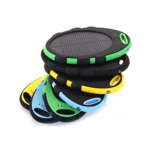 Hordozható szolárbank 4000mAh mobil napenergia töltő kettős USB port